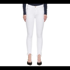 Frame le high skinny, triangle hem